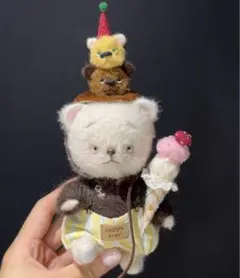 海外 人気 作家 テディベア 白 ホワイト ニット 入手困難 美品 一点物 海外 人気 作家 テディベア 白 ホワイト ニット 入手困難 美品 一点物