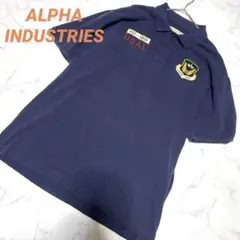 ALPHA INDUSTRIESアルファインダストリーズ半袖ミリタリーポロシャツのサムネイル