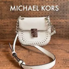 MICHAEL KORS チェセリア パンチングレザー ミニ クロスボディバッグ