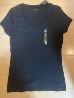 新品タグ付★トミーフィルフィガーホ黒のVネックTシャツ Mサイズ