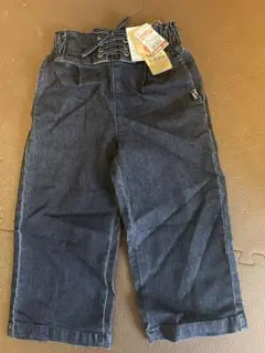 ダークデニム レースアップウエストパンツ 120