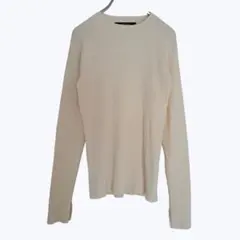 ルノンキュール リブニット ラメ入り カットアウト袖 アイボリー 長袖 シンプルのサムネイル