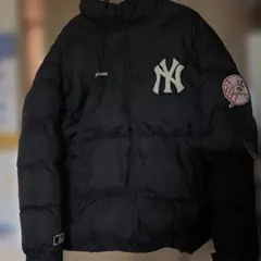 Perushmu ブラックダウンジャケット ニューヨーク・ヤンキース