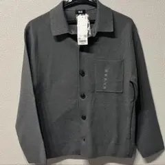 ユニクロ　ミラノリブシャツカーディガン