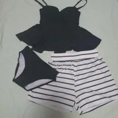 黒いセパレート水着 セット　新品　未使用