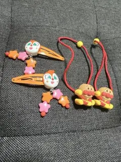 アンパンマン ヘアアクセサリーセット ヘアゴム ヘアピン