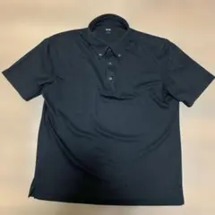 UNIQLO.エアリズムポロシャツ.L.ブラック