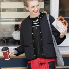 新品未使用 BONLECILL 2way ダイヤキルトノーカラージャケット