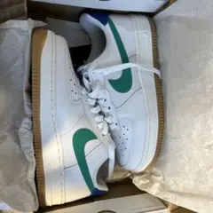 Nike Air Force 1 ホワイト/グリーン/ブルー　22.5