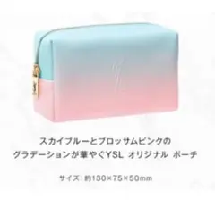 イヴサンローラン　ノベルティ　ポーチ　バレンタイン　グラデーション