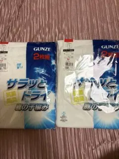 GUNZE 半ズボン下吸汗速乾 サラッとドライ M ホワイト2枚組2セット計4枚