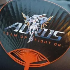 東京ゲームショウ　AORUS うちわ GIGABYTE ノベルティ