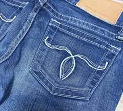 MOUSSY マウジー　パウダーストレートスリム　スキニー　デニム　24インチ