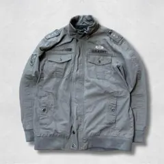 ミリタリージャケット L相当 ベージュ U.S.ARMY風 ライトアウター