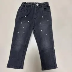 petit main プティマイン パール付き デニムパンツ 100cm