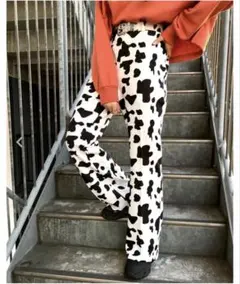 INGNI イング 牛柄カジュアルパンツ M アニマル柄