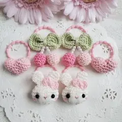 ୨୧ヘアゴムセットJ-205୨୧ベビー&キッズ⑅﻿ハンドメイド⑅﻿