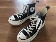 CONVERSE ALL STAR ブラック ハイカット厚底スニーカー