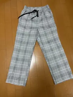 PINKLATTE(ピンクラテ) グレー チェック柄 長ズボン M/150cm