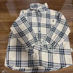 POLO チェック柄 長袖シャツ 100cm~