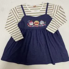 タグなし 未使用 アンパンマンキッズコレクション　重ね着風ワンピース 120cm