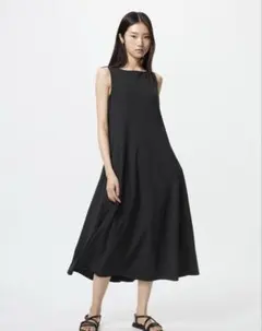 【未開封】ユニクロ　ウルトラストレッチエアリズムワンピース　ノースリーブ丈長め