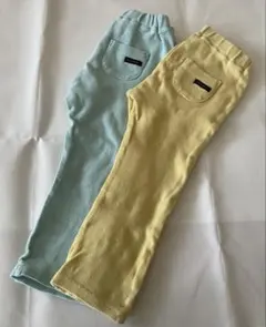 Combi mini日本製やわらかのびのびスリムパンツ　100㎝　2本セットのサムネイル