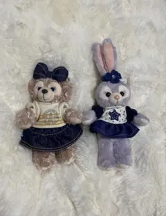 ダッフィー＆フレンズ　ストラップ　キーホルダー　2013 2016 デニム