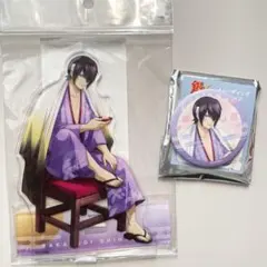 銀魂　お花見　アクリルスタンド　缶バッジ　高杉晋助