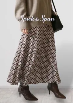 スピックアンドスパンDeveaux キカプリントフレアスカート36 Sのサムネイル