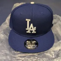 LAロゴ ブルー スナップバックキャップ