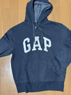 美品 GAP ネイビー ジップアップパーカー Y2K