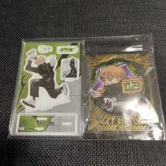 呪術廻戦　バースデイ　名場面ジオラマフィギュア、缶バッジ