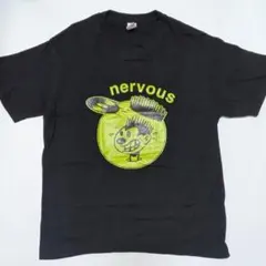 【送料無料】nervous record Tシャツ 黒