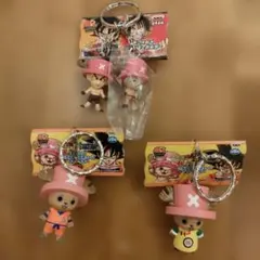 ONE PIECE チョッパー×ドラゴンボールZ コラボキーホルダー３点　未使用のサムネイル