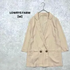 LOWRYS FARM 7分袖ジャケット　ベージュ【M】綺麗めカジュアル　お洒落