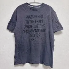 NIKE ナイキ Tシャツ【L】グレー センターロゴ 英字プリント