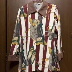 昭和レトロ ヴィンテージ 総柄ブラウス