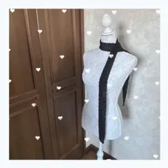 最先端♡スキニーマフラー/細マフラー♡ハンドメイド♡ブラック