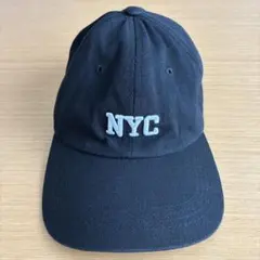 キャップ　shein NYC 刺繍ロゴ　黒　調節可能のサムネイル