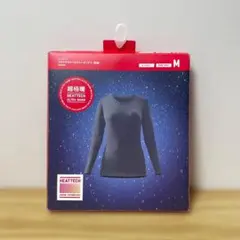 UNIQLO ヒートテック 超極暖 クルーネック 長袖 ブラック M 未使用品