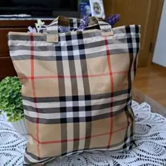 バーバリー生地ハンドメイドバック