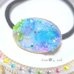レジンヘアゴム アジサイ - メルカリ