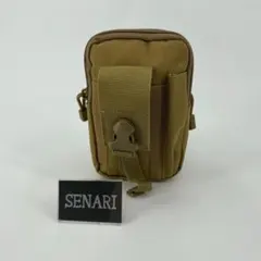 S-179/サバゲー/モールシステム対応 多機能　ミニバッグ　ポーチ/タンカラー