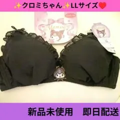 ✨️Sanrio Kuromi✨️ ノンワイヤーブラ 黒 LLサイズ【新品】のサムネイル