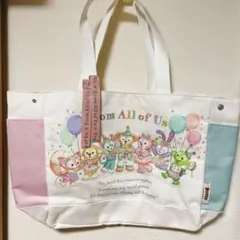【ディズニー】ダッフィー&フレンズ　フロムオールオブアス　トートバッグ