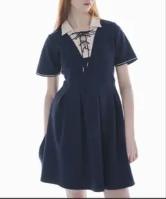 idem ポロミニワンピース ネイビー