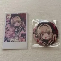 にじさんじ 誕生日グッズ 2点 チェキ風カード 缶バッジ 魔界ノりりむ
