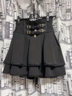 LIZLISA リズリサ 2連リボンベルトスカパン ミニスカート