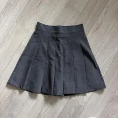 グレー ミニスカート ショートパンツ付き　S